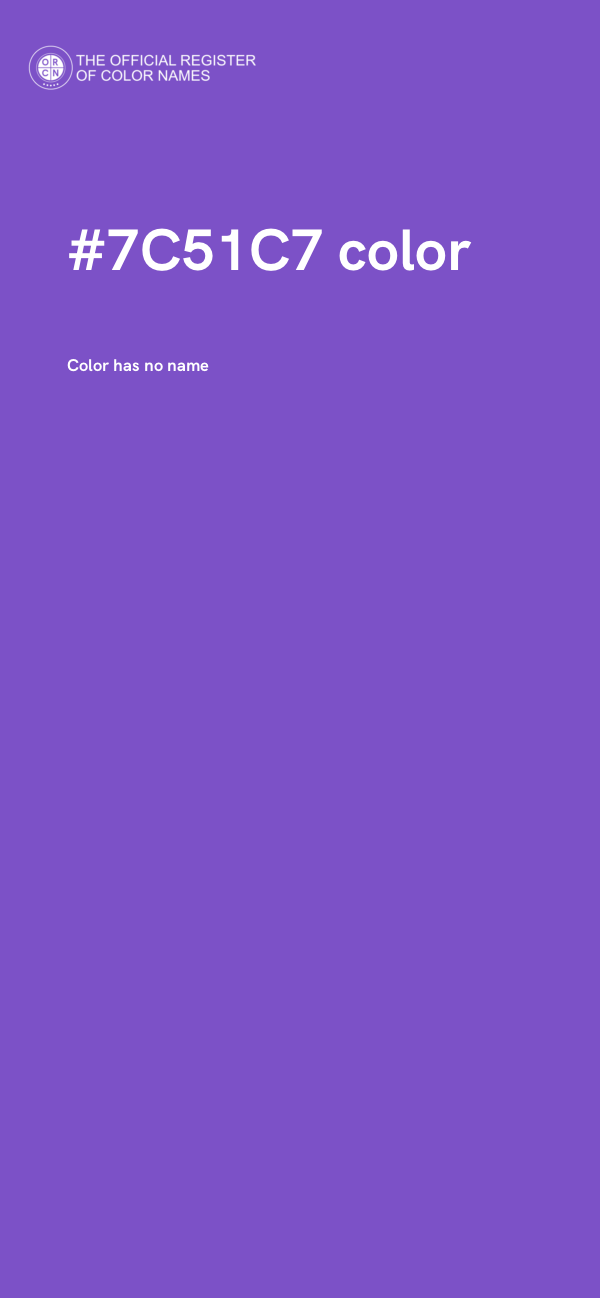#7C51C7 color image
