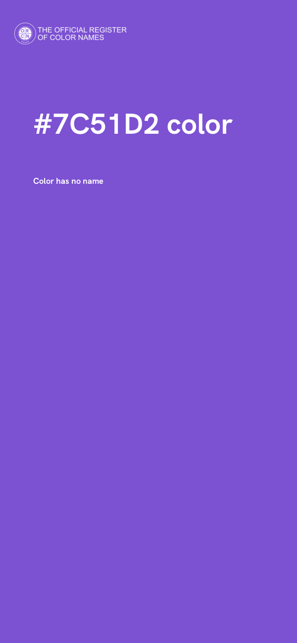 #7C51D2 color image