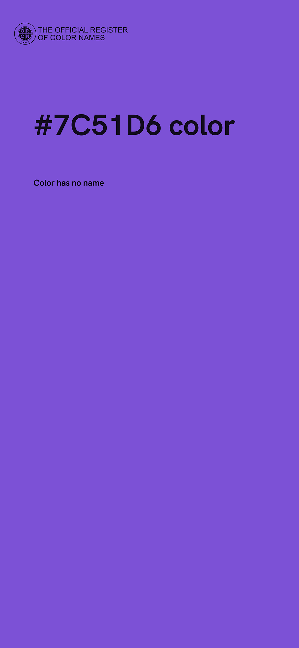 #7C51D6 color image
