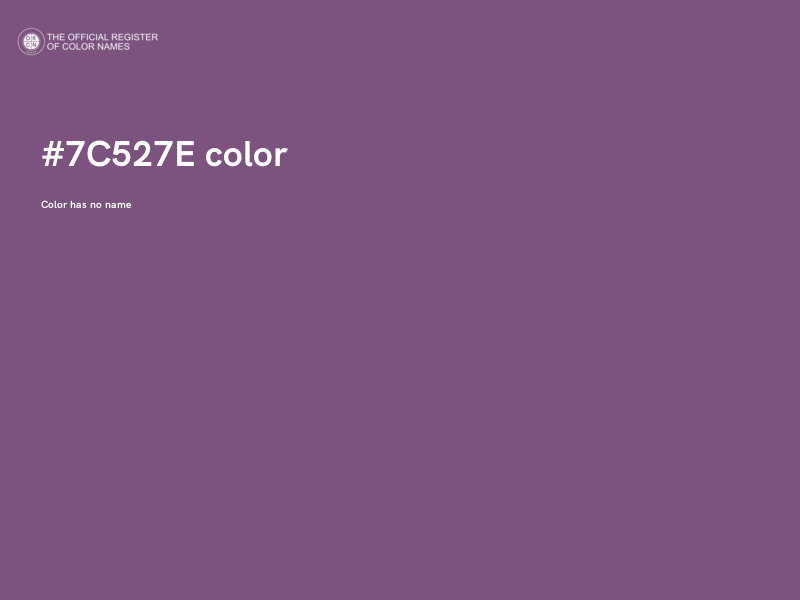 #7C527E color image