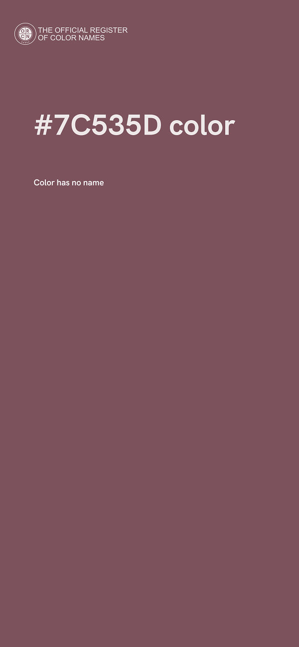 #7C535D color image