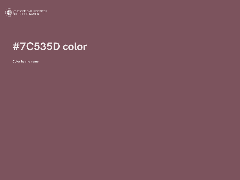 #7C535D color image