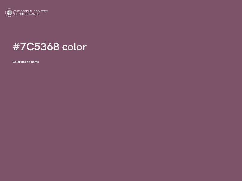 #7C5368 color image