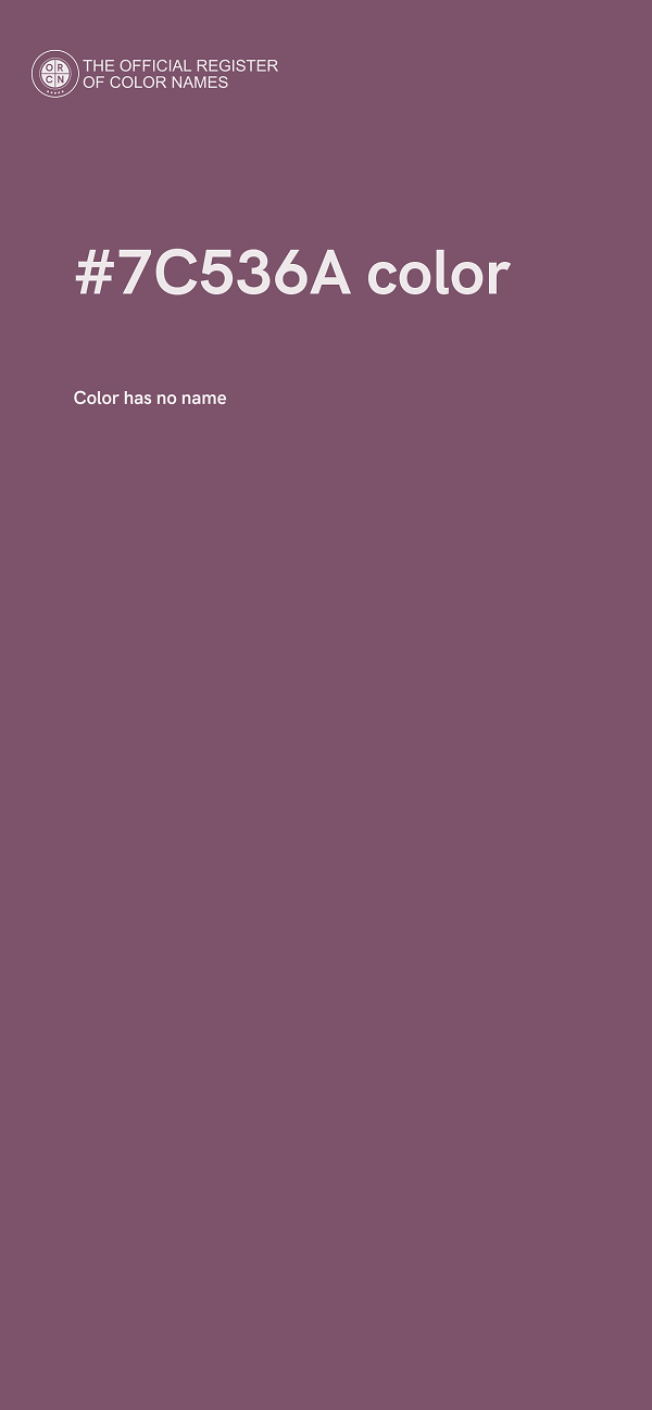 #7C536A color image