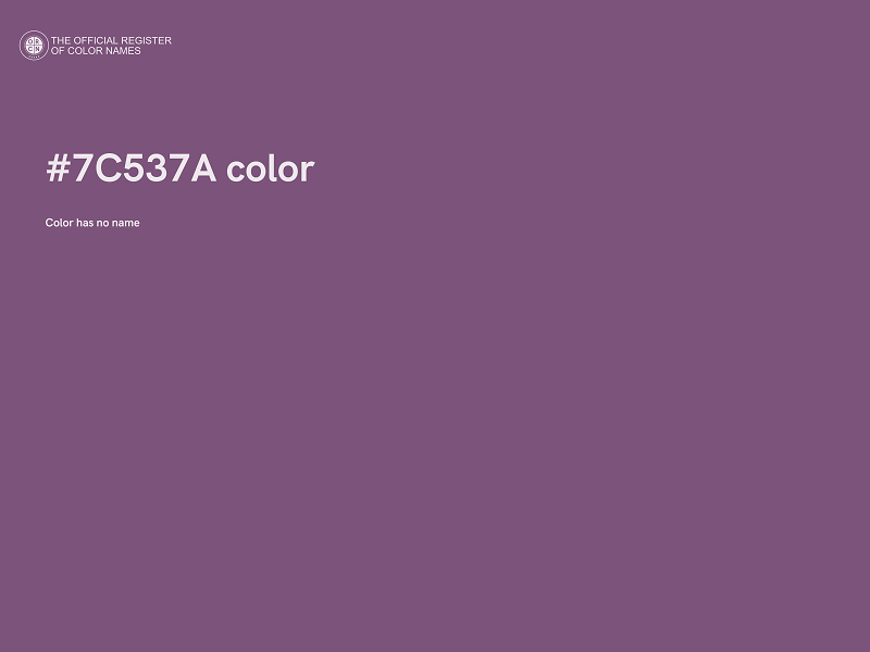 #7C537A color image