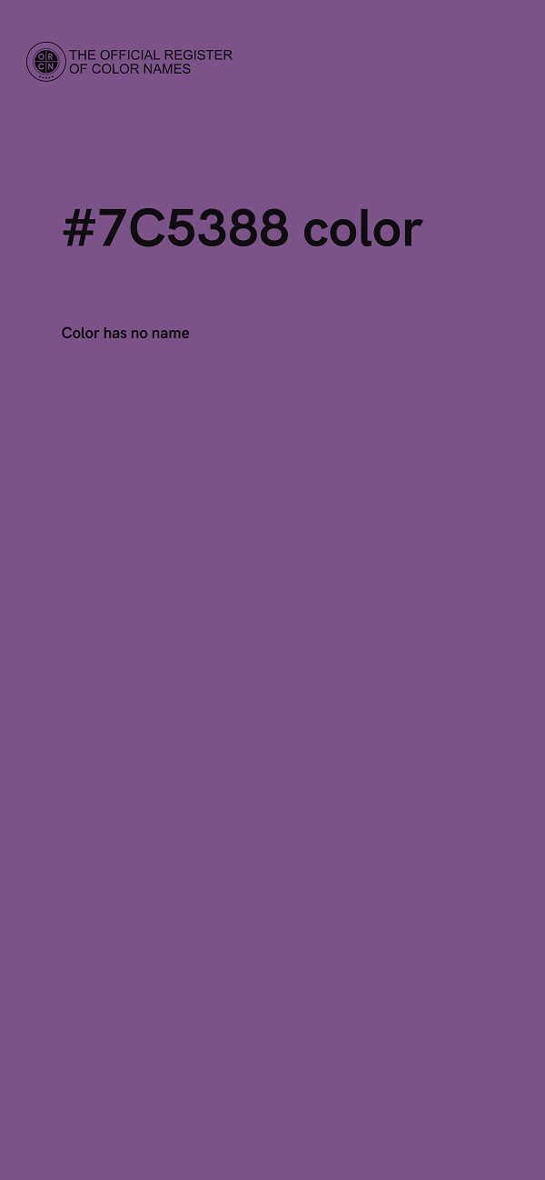 #7C5388 color image