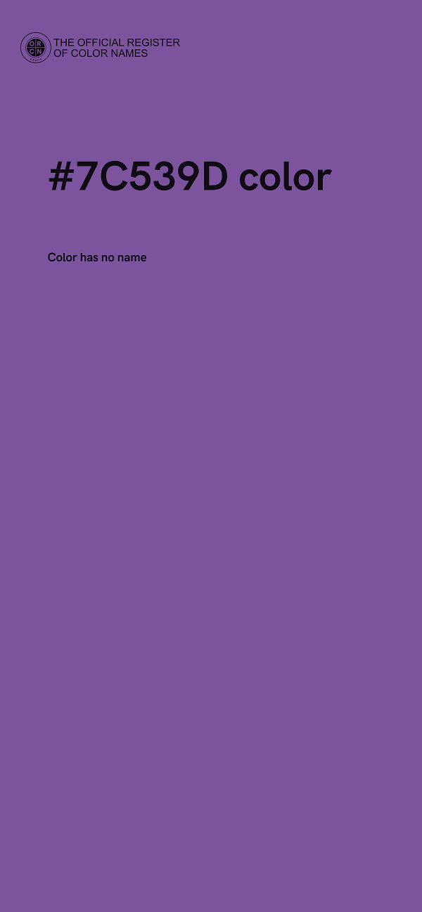 #7C539D color image