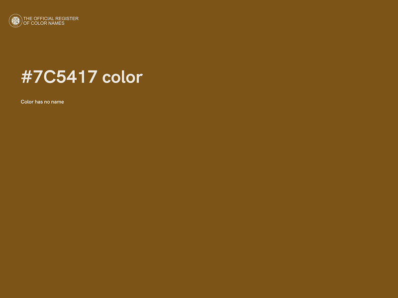 #7C5417 color image