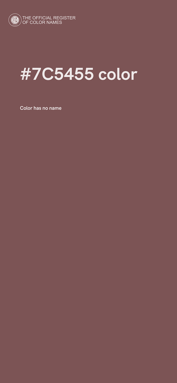 #7C5455 color image