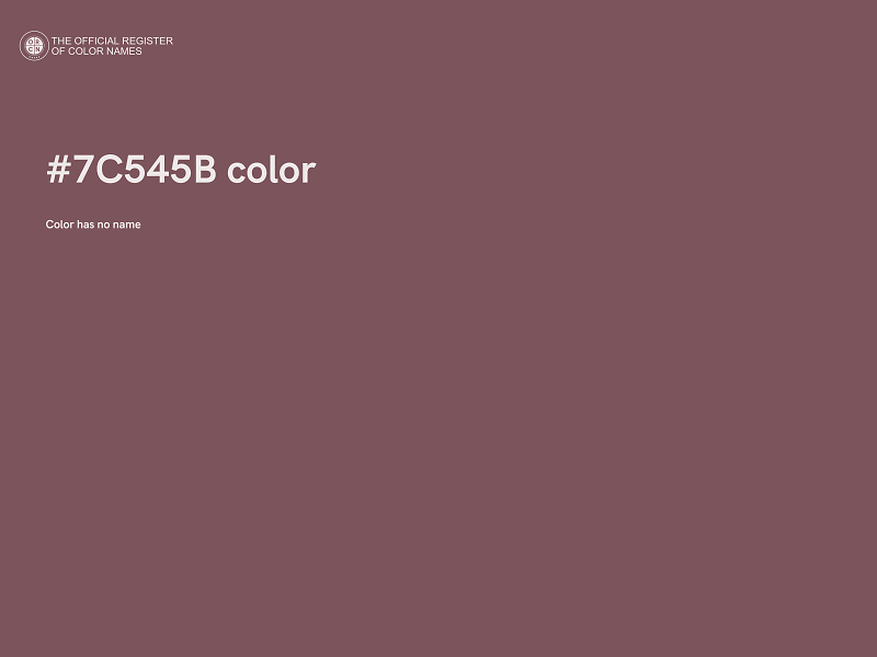 #7C545B color image