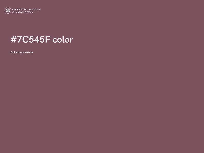 #7C545F color image