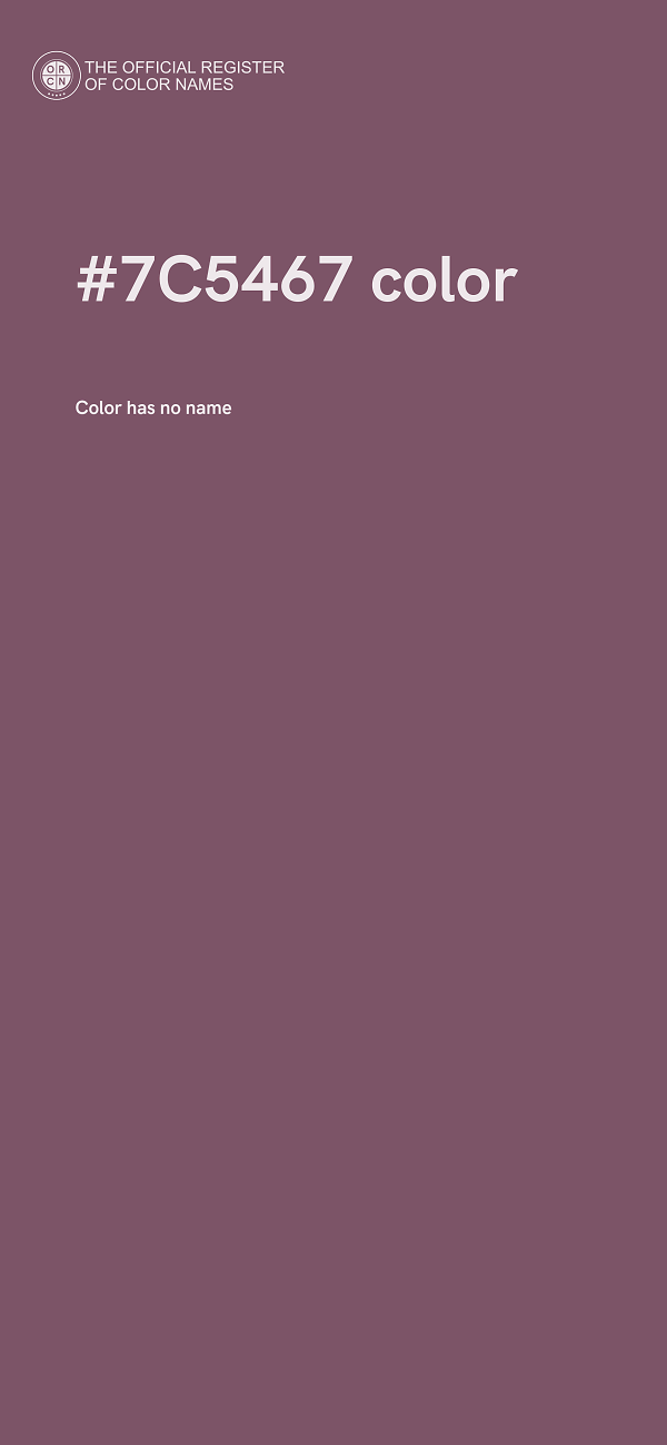 #7C5467 color image
