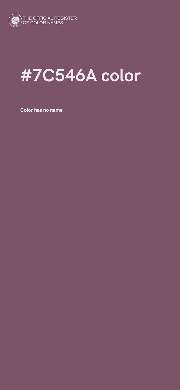 #7C546A color image