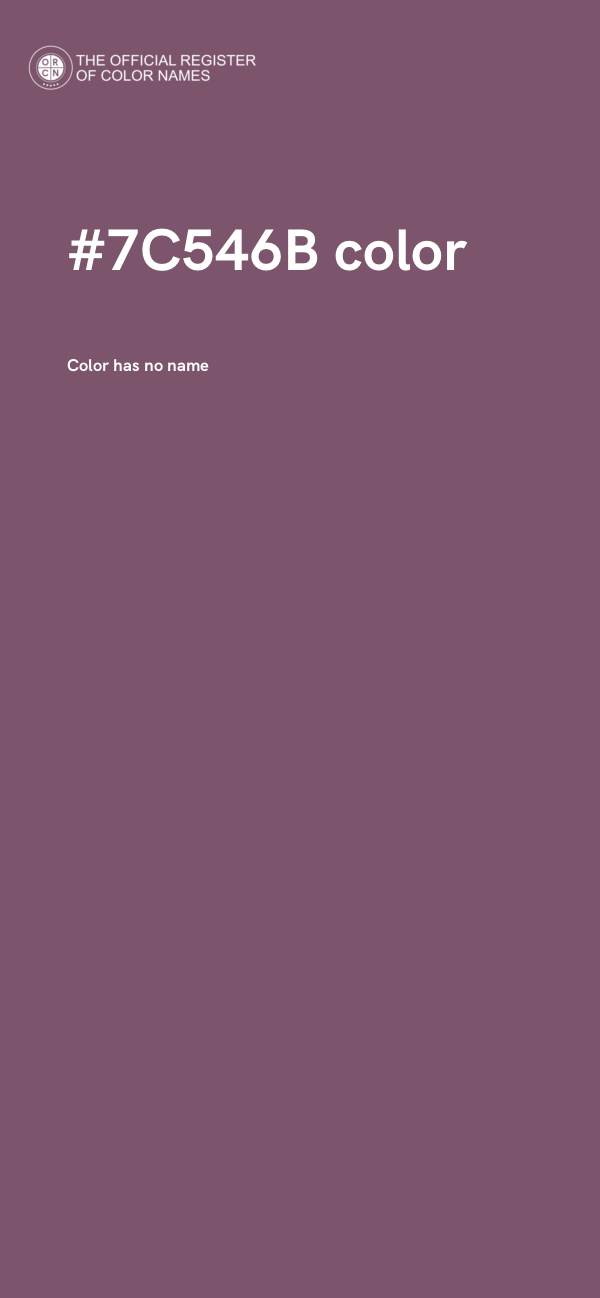 #7C546B color image