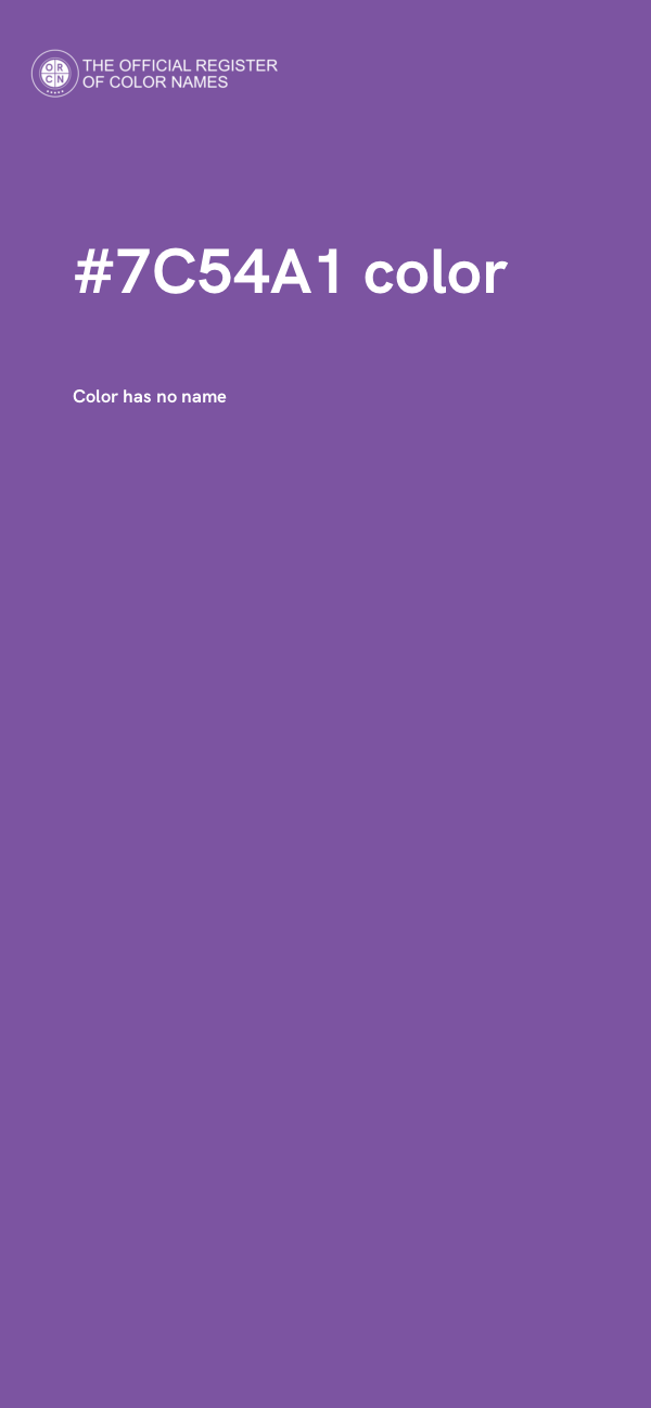 #7C54A1 color image