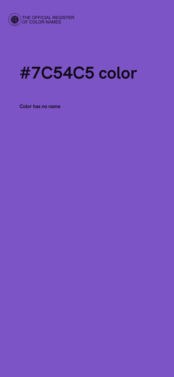 #7C54C5 color image