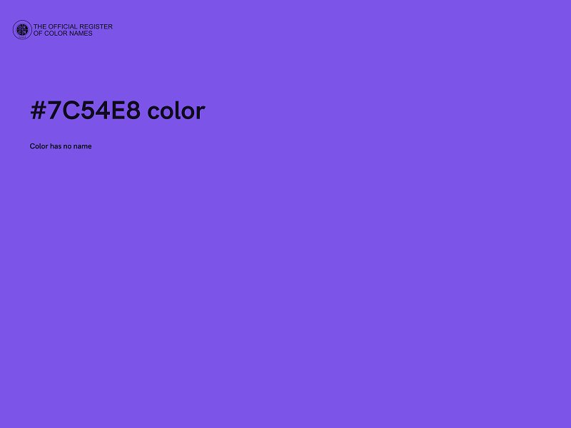 #7C54E8 color image