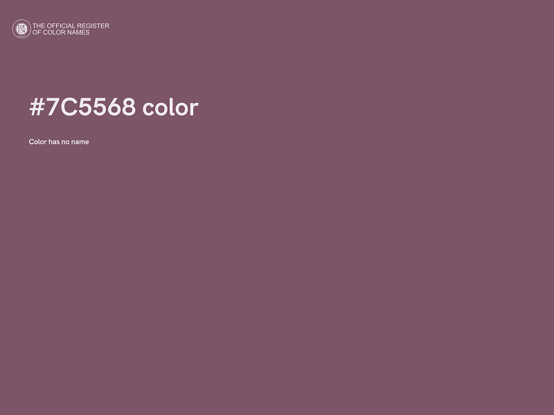 #7C5568 color image