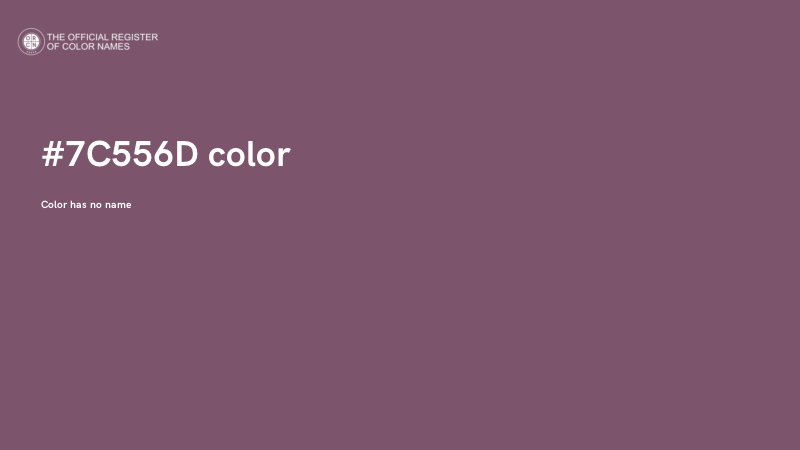 #7C556D color image