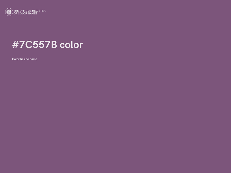 #7C557B color image