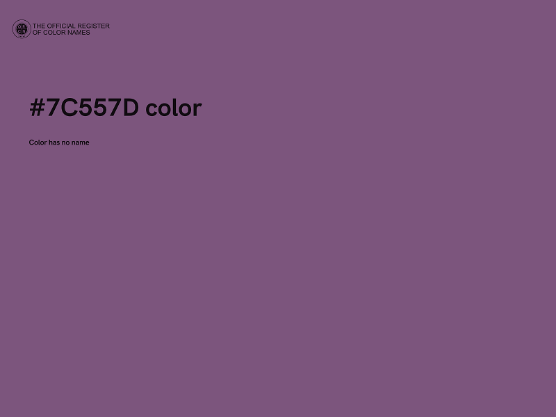 #7C557D color image