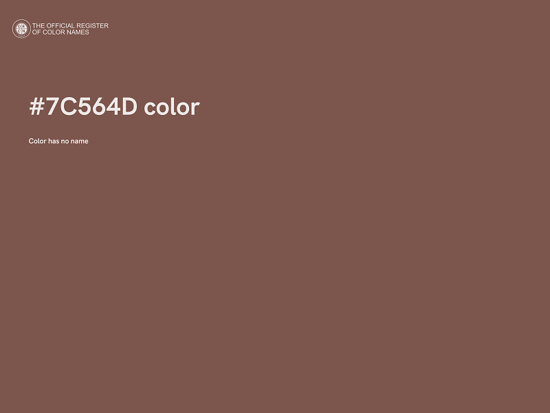 #7C564D color image