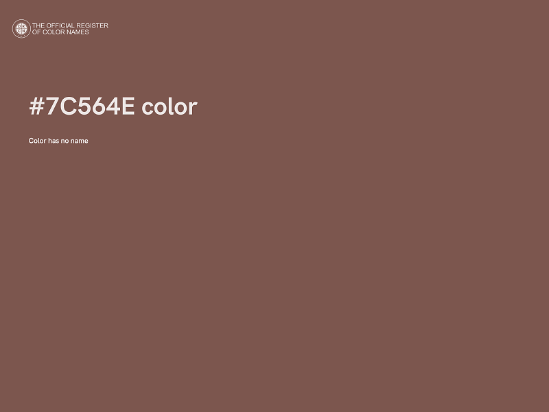 #7C564E color image