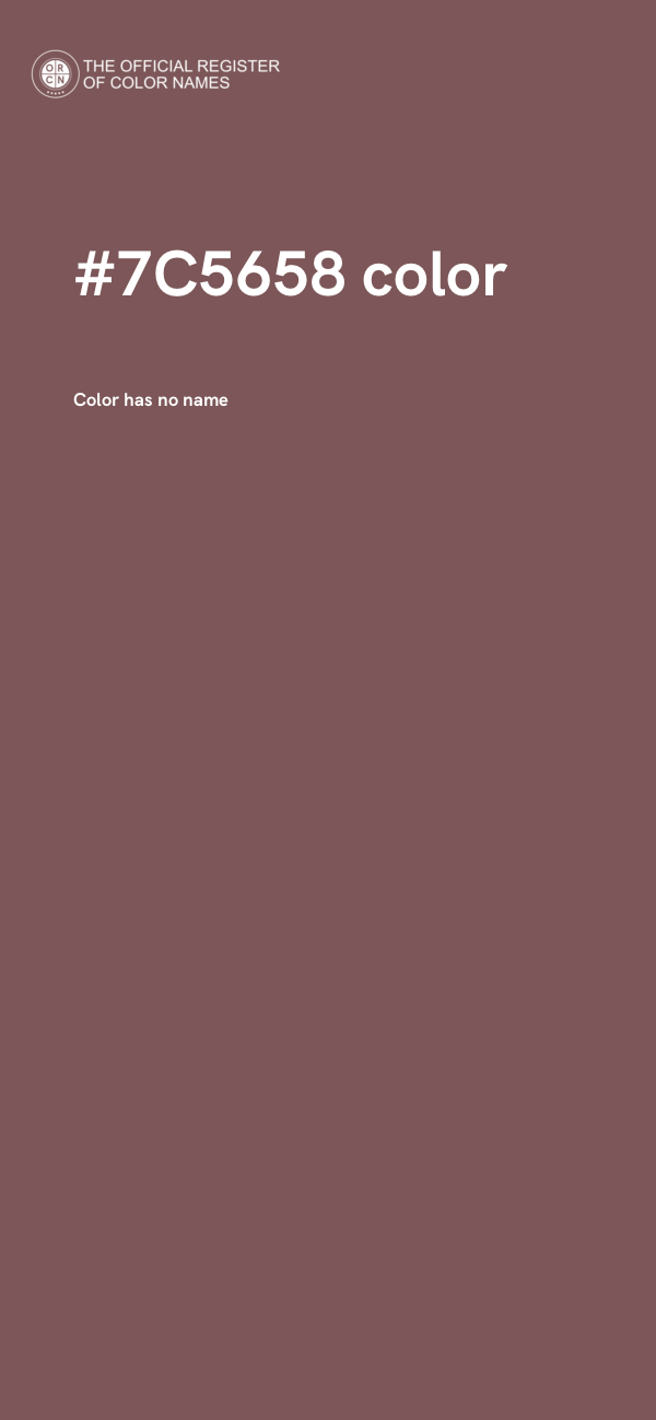 #7C5658 color image