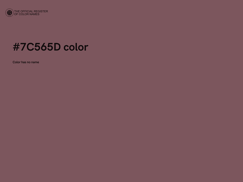 #7C565D color image