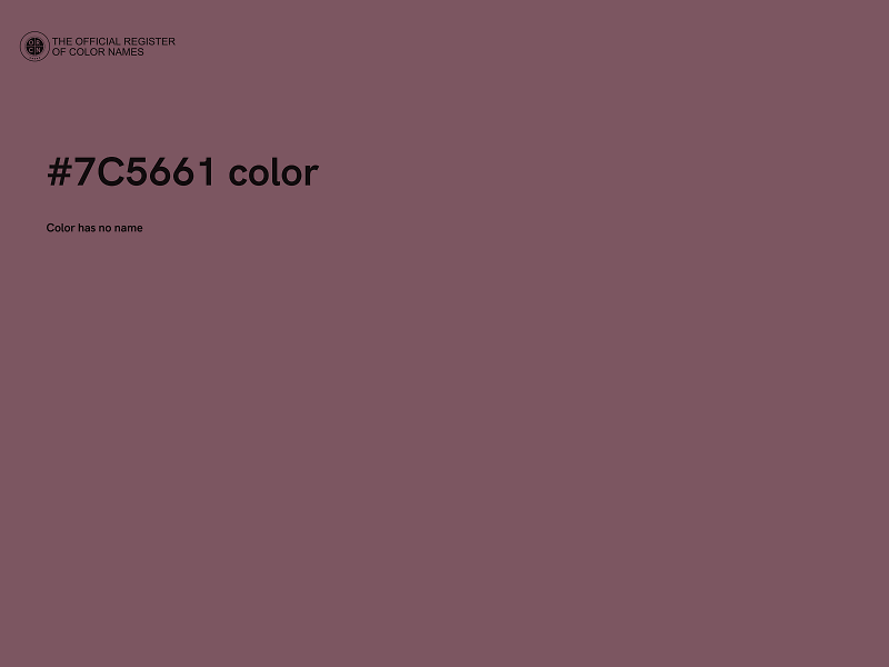 #7C5661 color image