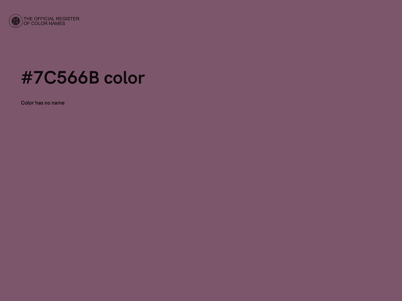 #7C566B color image