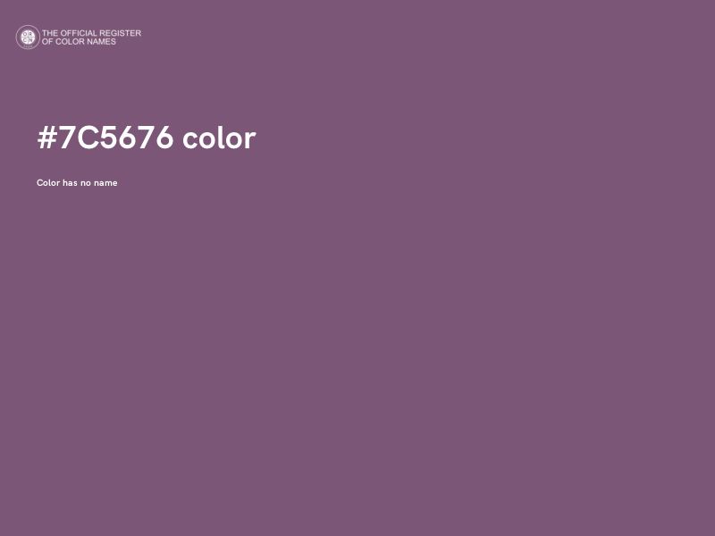 #7C5676 color image