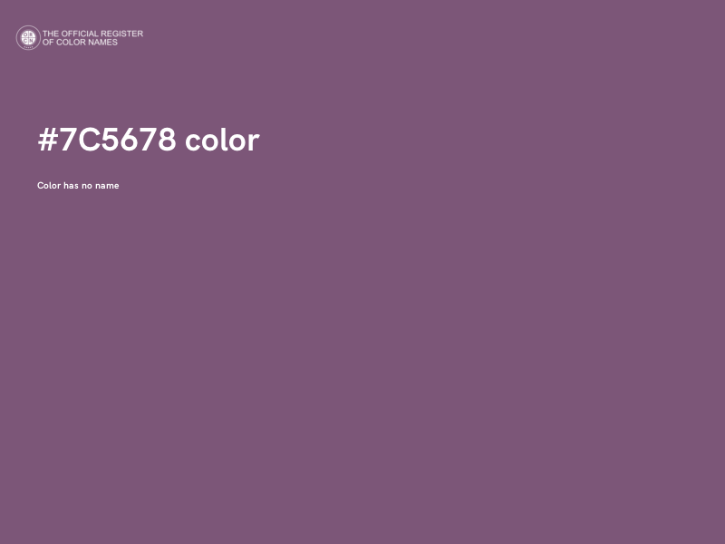 #7C5678 color image