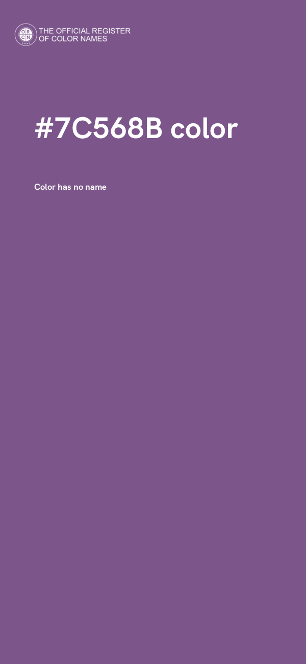 #7C568B color image