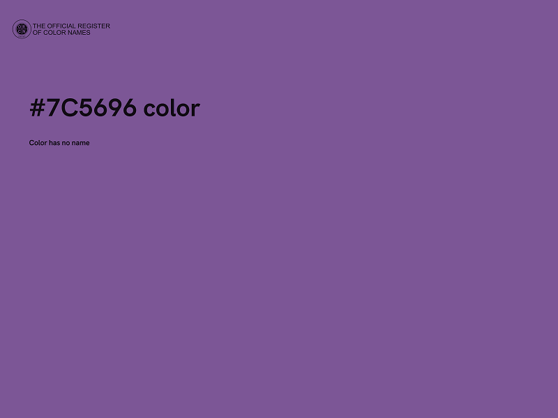 #7C5696 color image