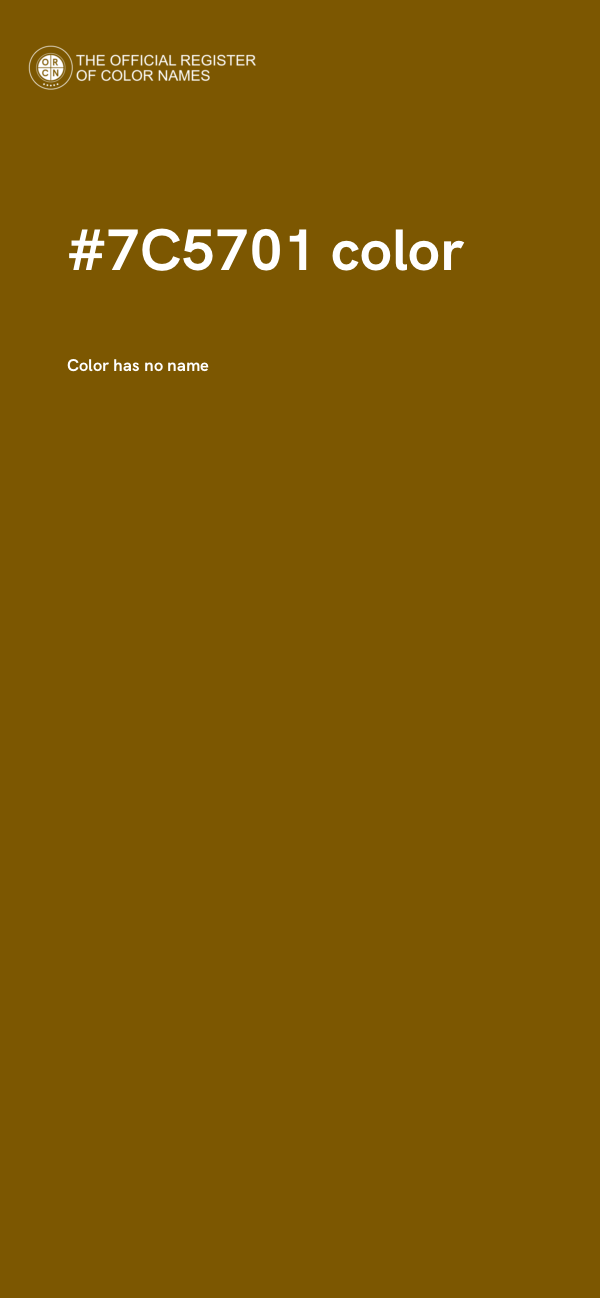 #7C5701 color image