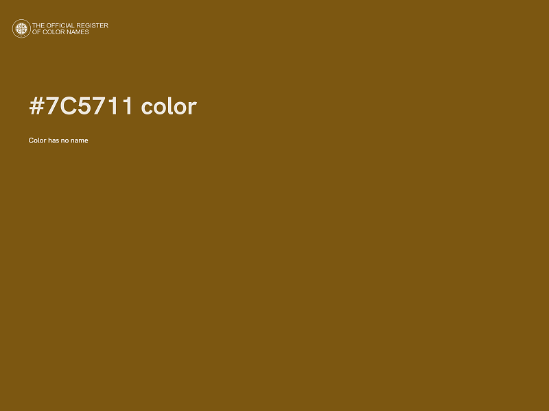 #7C5711 color image