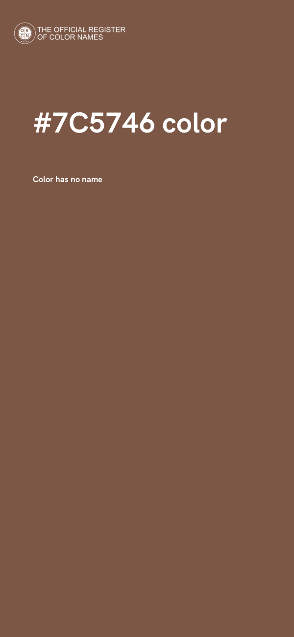#7C5746 color image