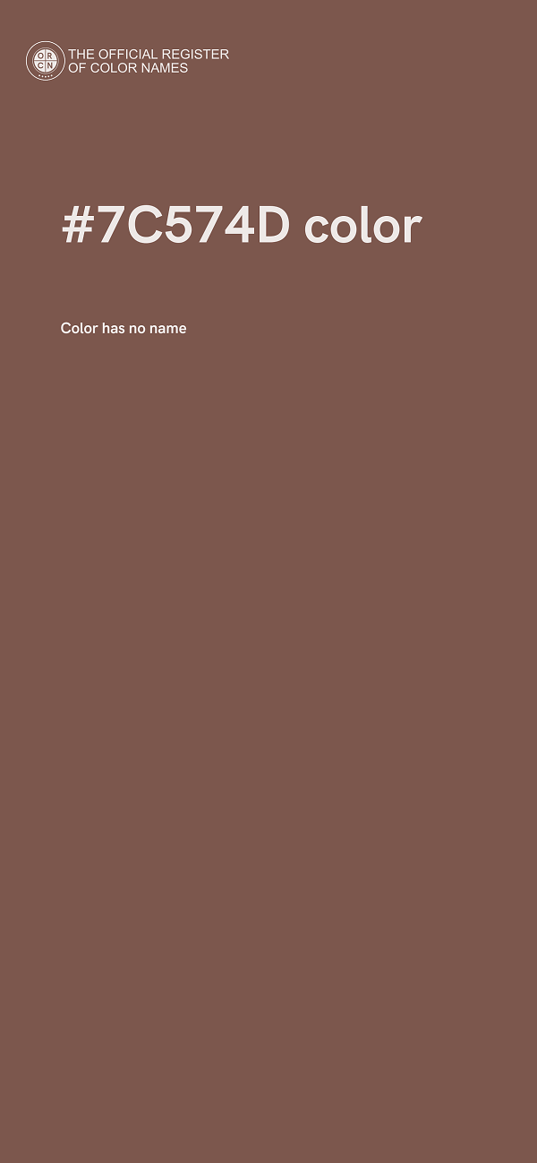 #7C574D color image