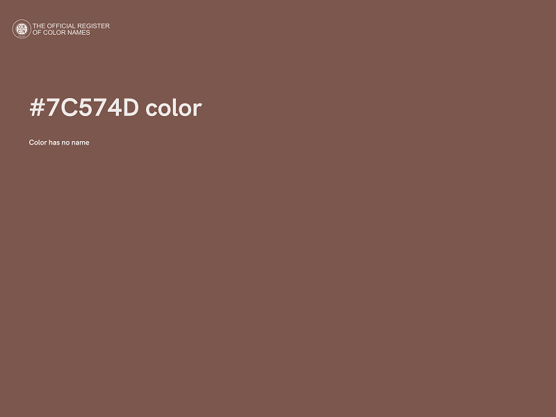 #7C574D color image