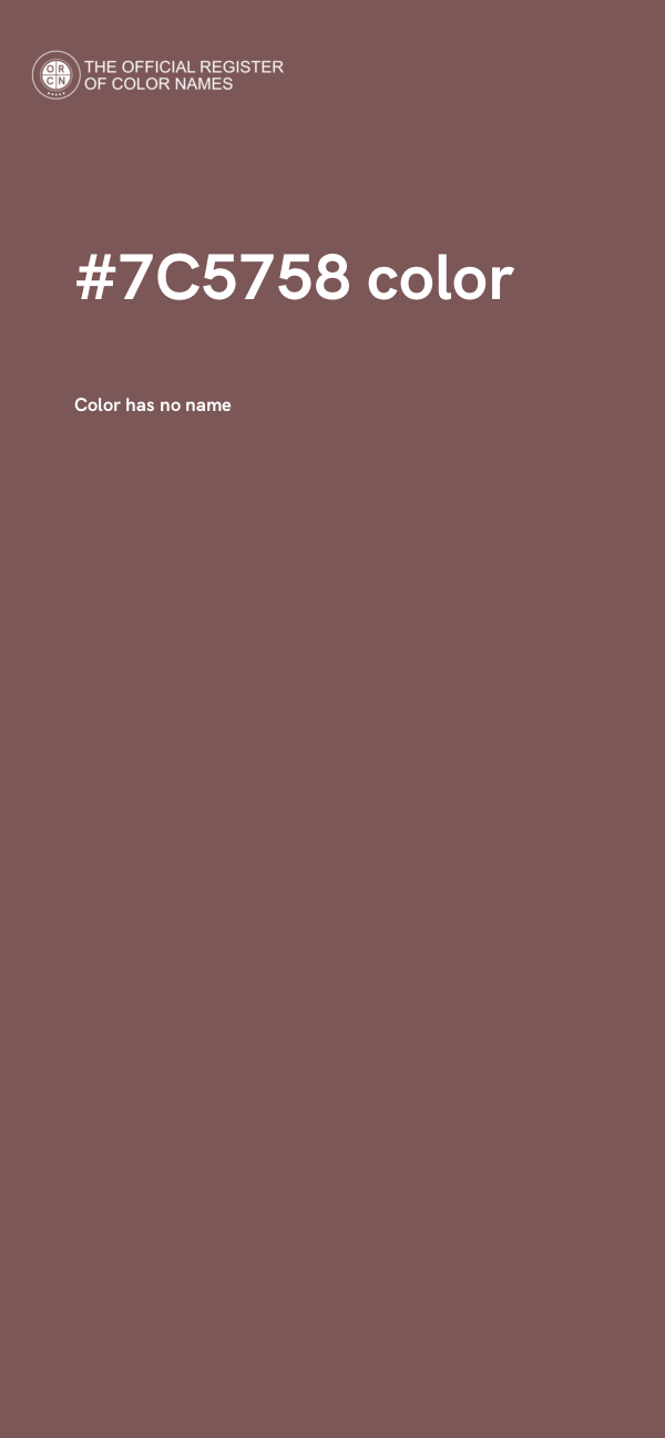 #7C5758 color image