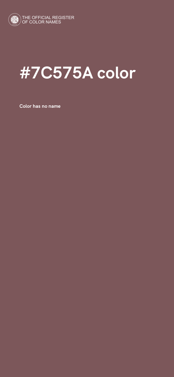 #7C575A color image