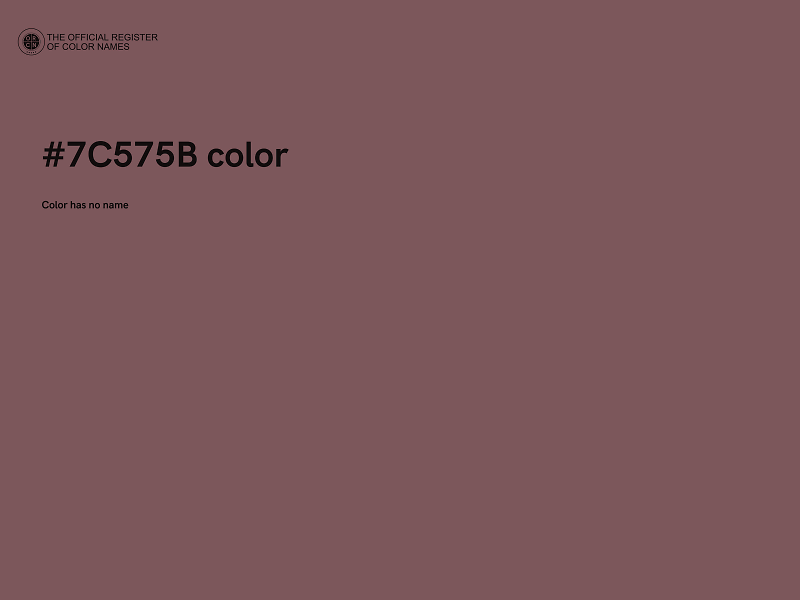 #7C575B color image