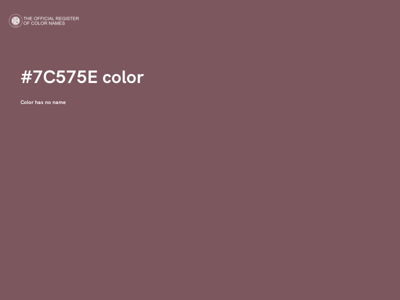 #7C575E color image
