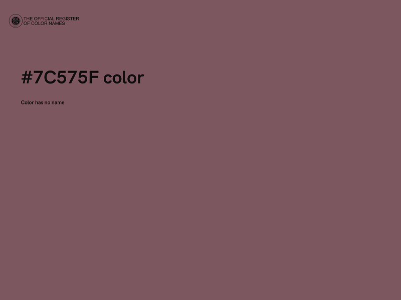 #7C575F color image