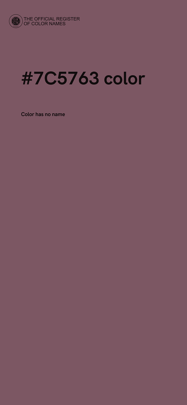 #7C5763 color image