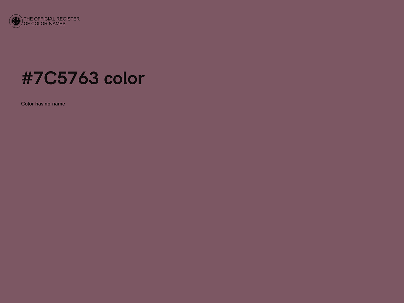 #7C5763 color image