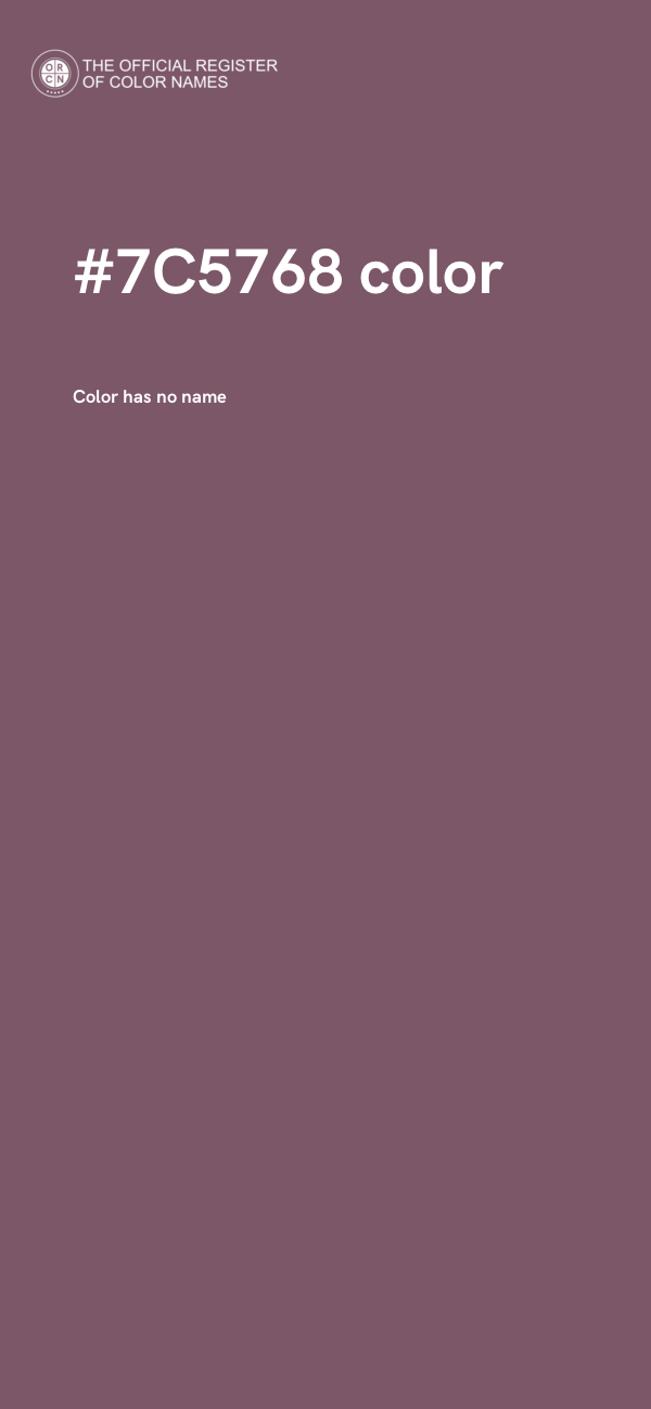 #7C5768 color image