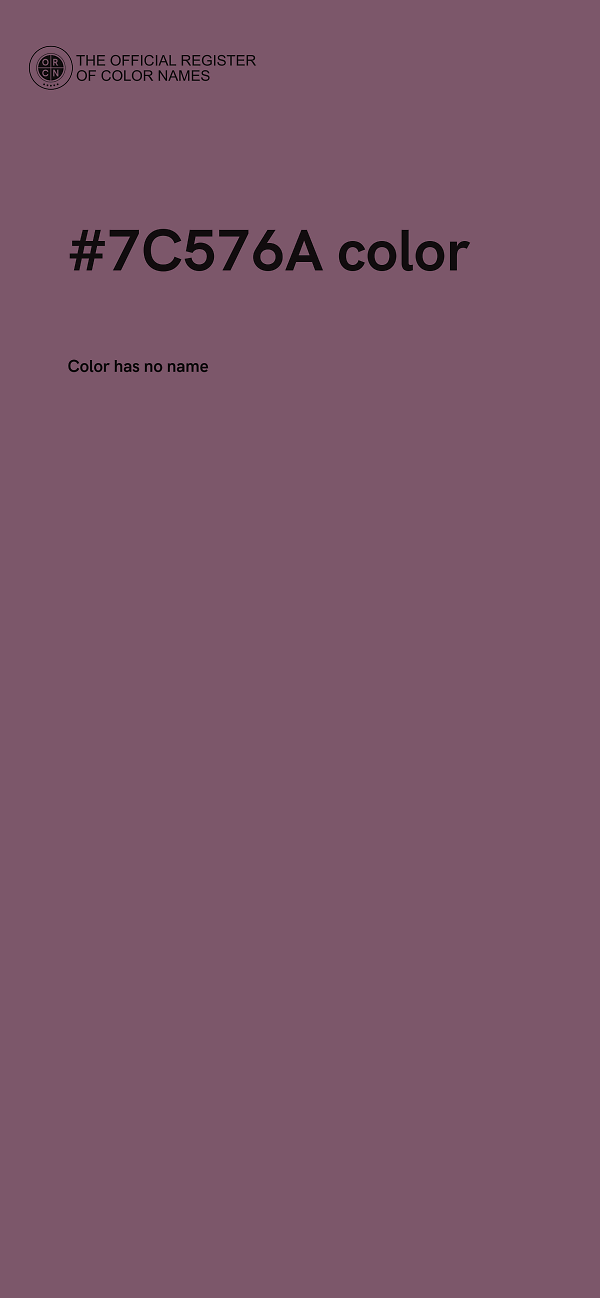 #7C576A color image