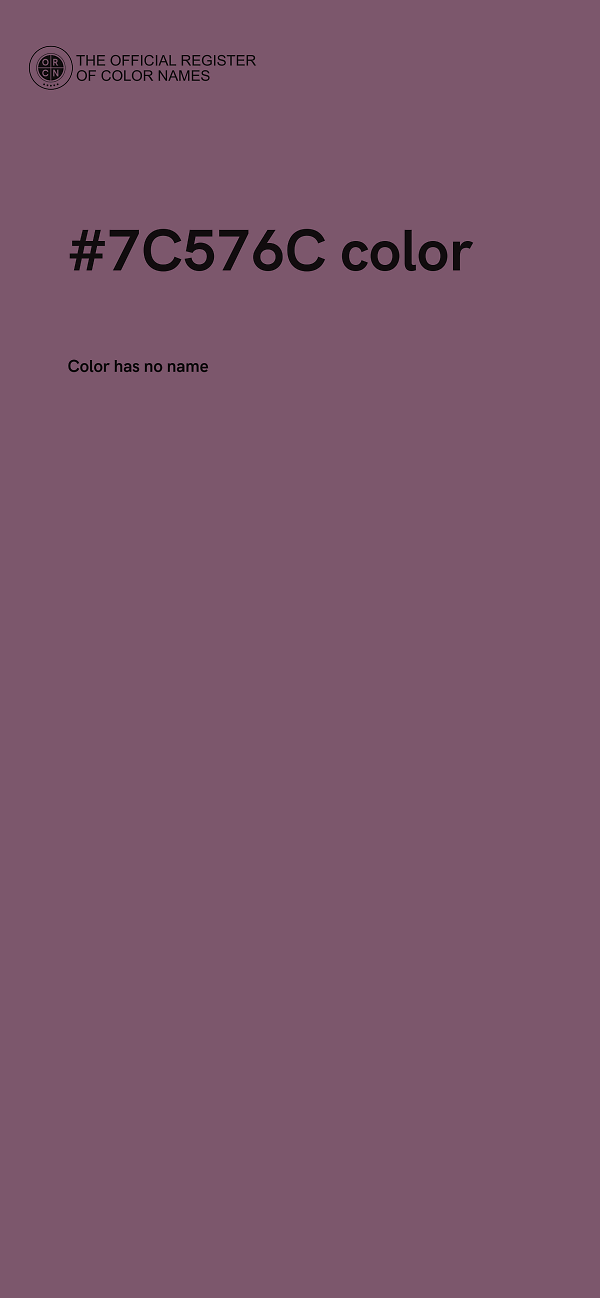 #7C576C color image